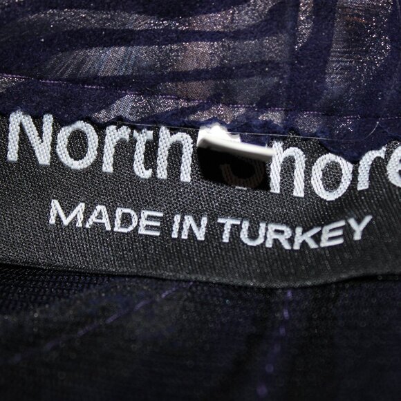 North Shore Jacket Leather with Sheer Netting Navy Blue Large - Picture 4 of 4